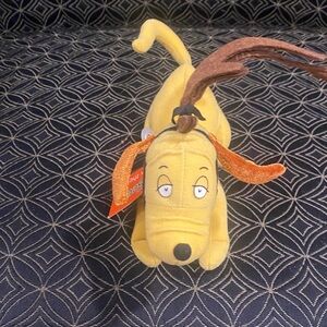 Dr. Seuss Yellow Plush Dog Toy with Orange Ears